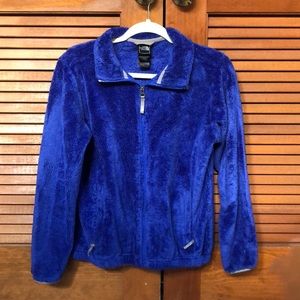 Fleece North Face zip up jacket